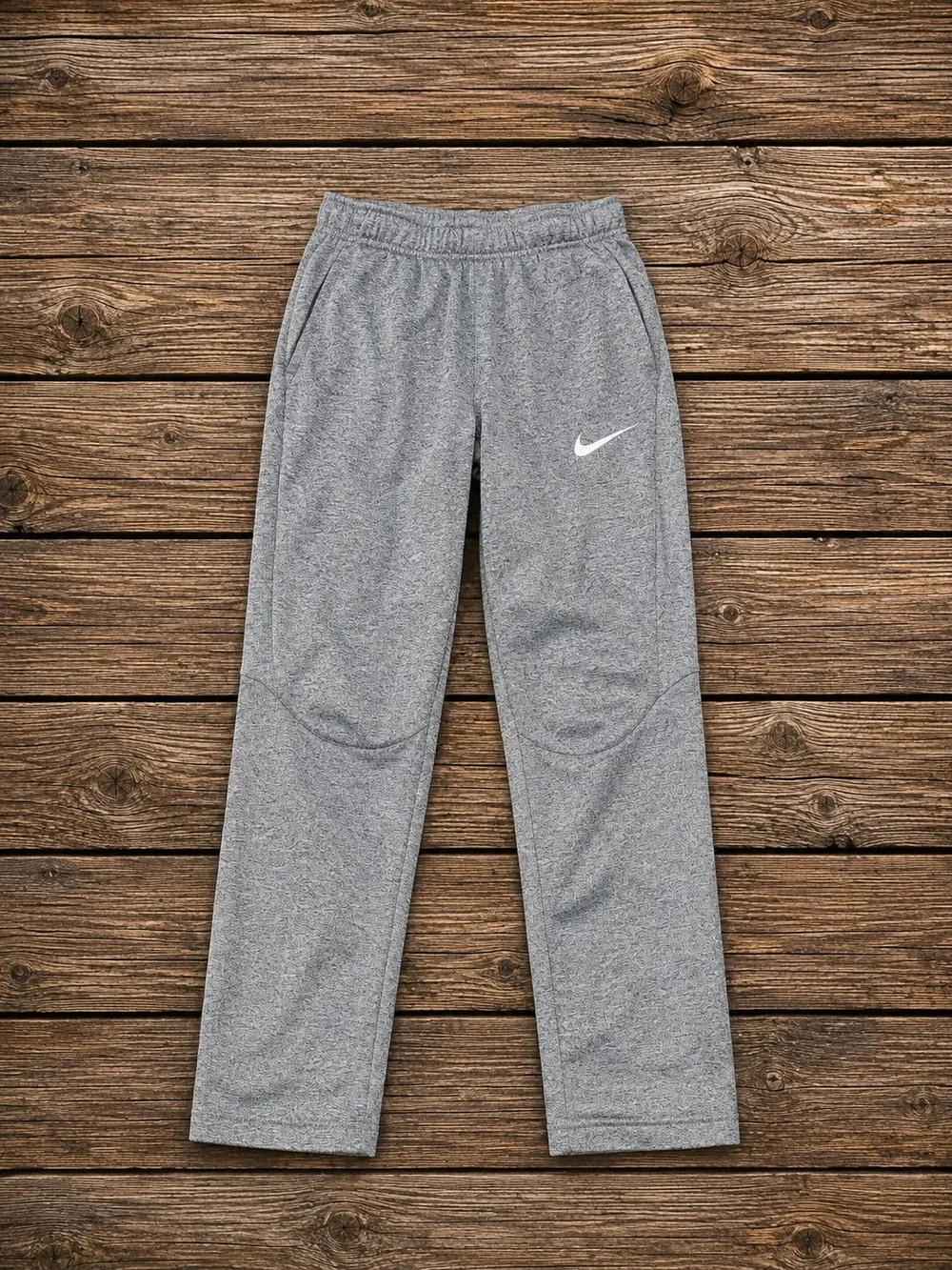 Nike Gray Kids' Athletic Joggers with White Swoosh Yxl
